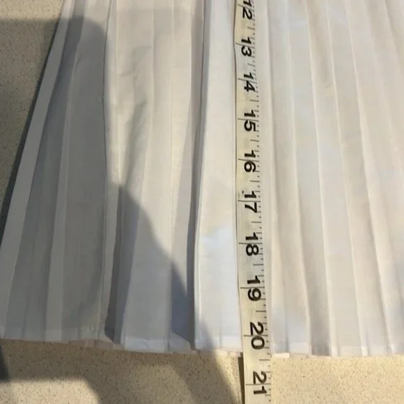 Zara Pleated Lace Top Blouse Babydoll Semi Cropped B - Picture 10 of 13